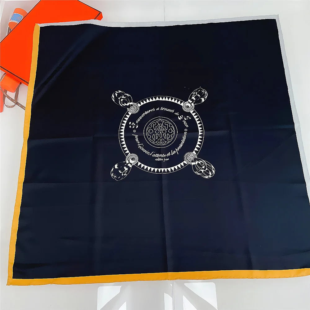 

Silk Scarf 90*90cm Designer Manual Hand Rolled Twill Scarf 100 % Natural Silk Scarf Wholesale Designer Scarfs Foulard 90x90