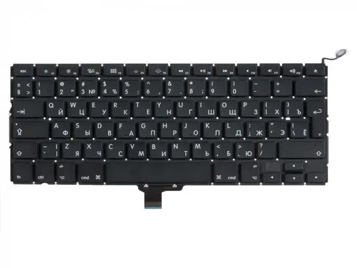 Клавиатура для ноутбука Apple MacBook Pro 13 A1278 Late 2008 - Mid 2012 Г-образный Enter RUS | Компьютеры и