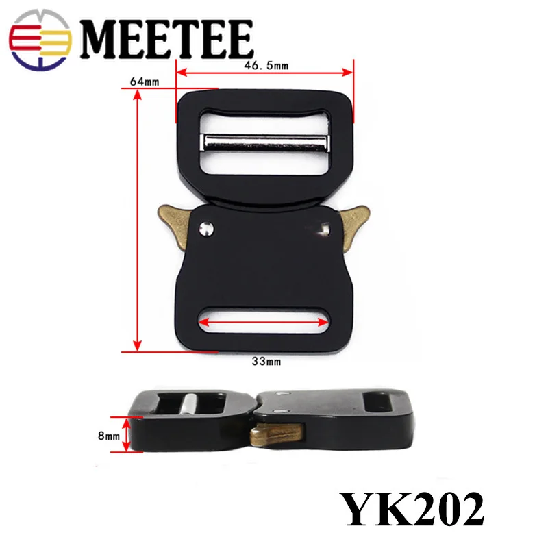 Meetee 1 шт. толстая металлическая съемная пряжка для поясного ремня безопасные