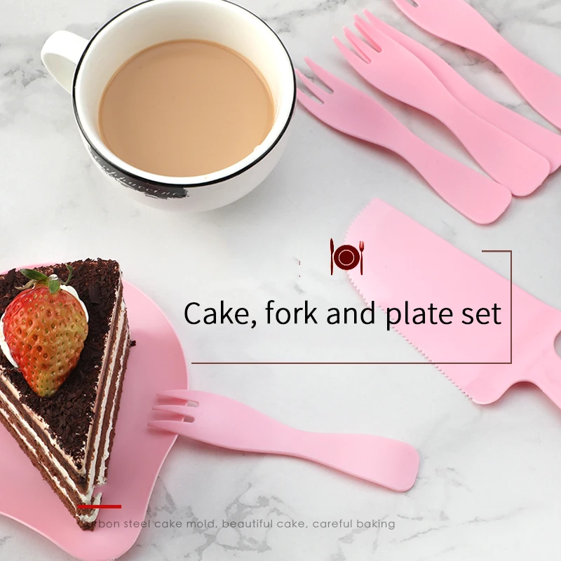 Коммерческая тарелка для торта на день рождения одноразовая бумажная набор