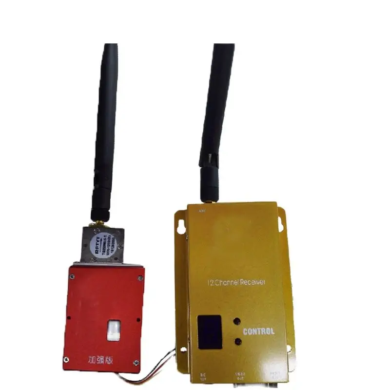 

6Ch 7W Good Ventilation 1.2G Transceiver CCTV Transmitter Wireless Image Transmission Video Audio Sender for FPV Drone