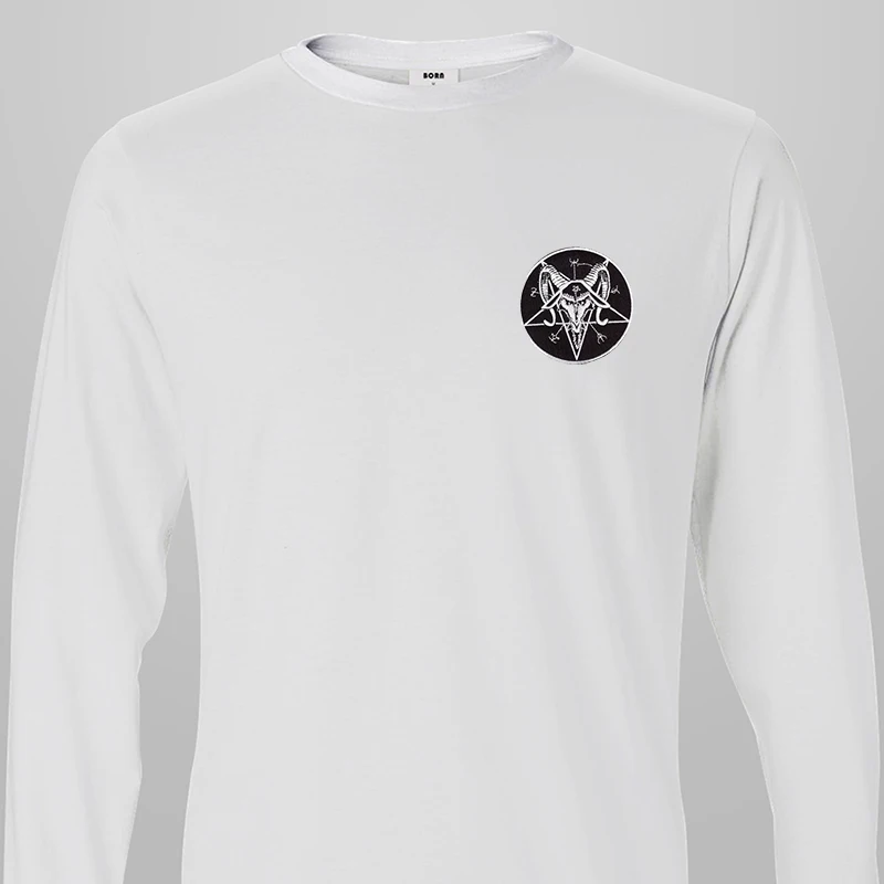 1 шт. сатана пентаграмма нашивка утюгом Коза аппликация злого знака вышитые