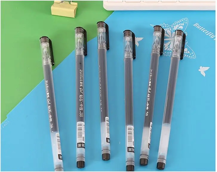 Большая емкость гелевая ручка со стразами рандомная для студентов kao shi bi