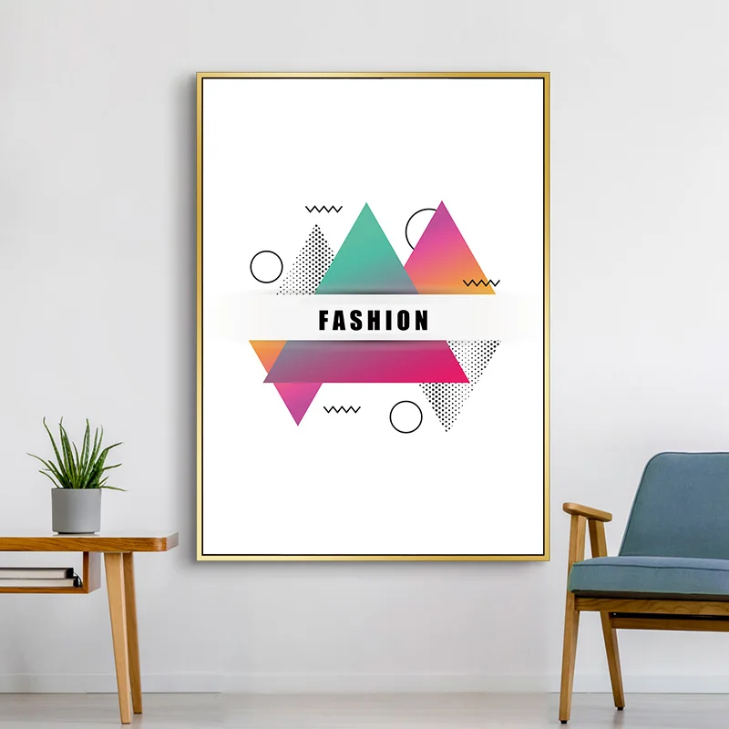 Модная Абстрактная Картина на холсте в нордическом стиле минималистичный