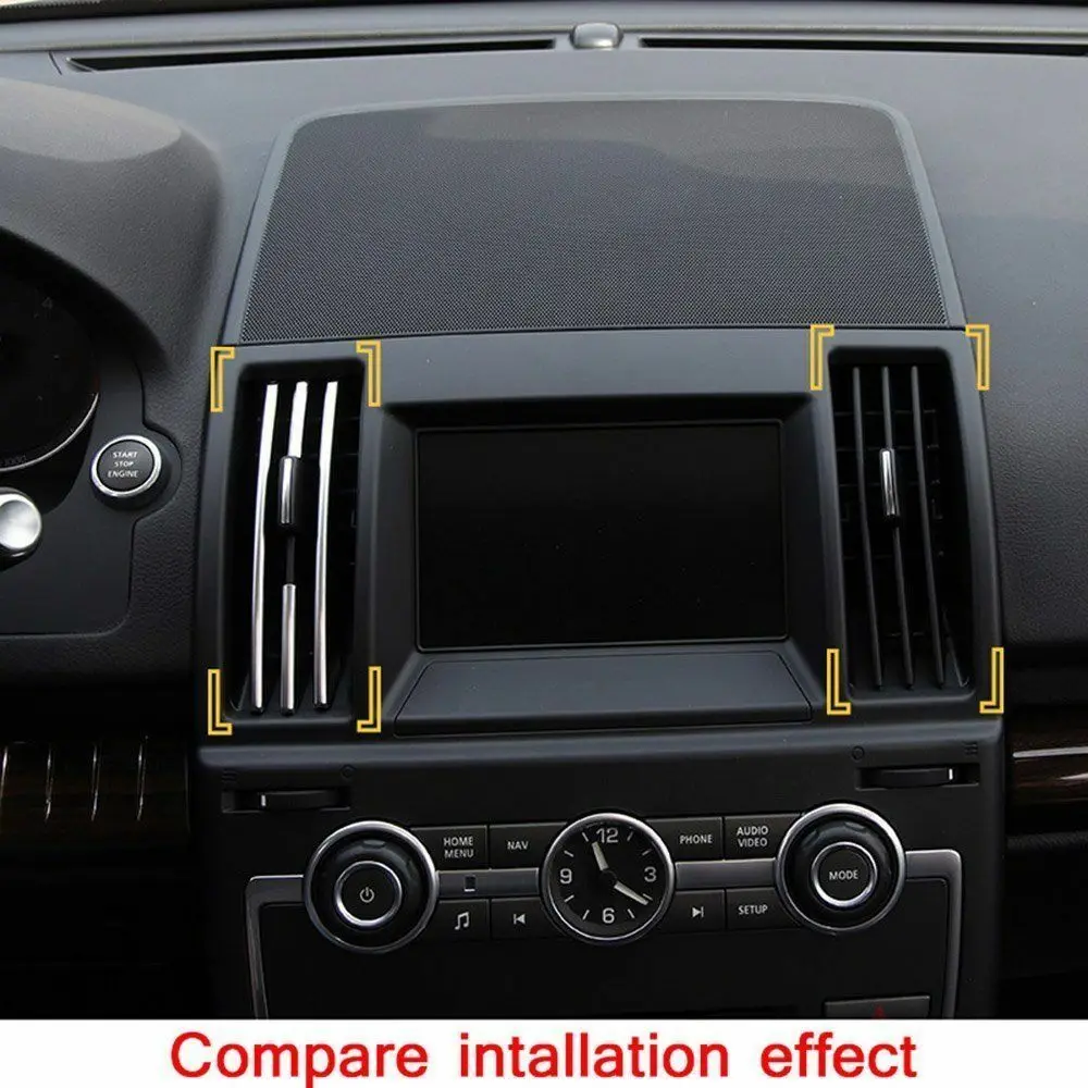 

8 PCS Chrome Center Air Condition Vent Outlet Cover Trim For Freelander 2 2008-2015 Car Styling Car Accessories