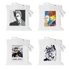 Сумки для покупок Jojo Невероятные приключения, женская сумочка с индивидуальным логотипом, большой дизайнерский мешок на плечо, Холщовая Сумка-тоут