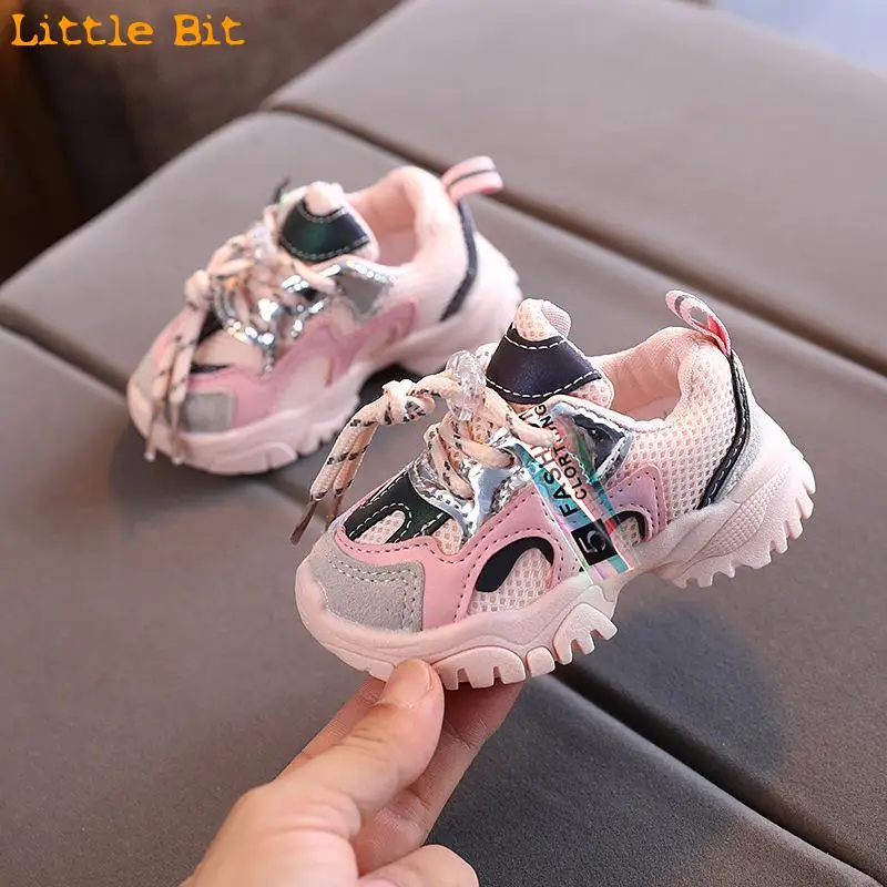 

Baby Shoes 2021 New Girl Sneakers 0-1-2 Year Old Children Spring Walking