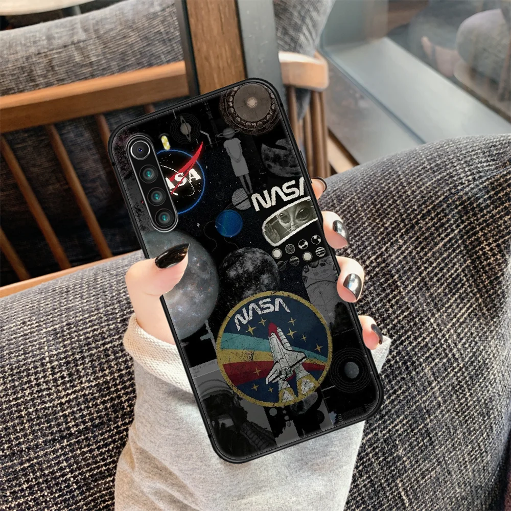 

Aerospace Nasas Phone Case Cover Hull For XIAOMI Redmi 7 7a 8 8a 9 9a NOTE 6 7 8 8t 9 9s Pro Max 4X black Waterproof Soft Shell