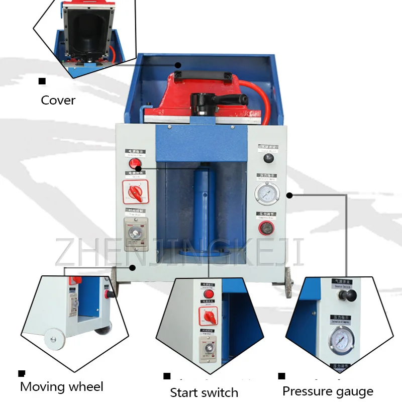 

220/110V Single Head Shoes Pressure Bottom Machine Band Scroll Wheel Cover Type Pressing Machine Pneumatics Lamination Equipment