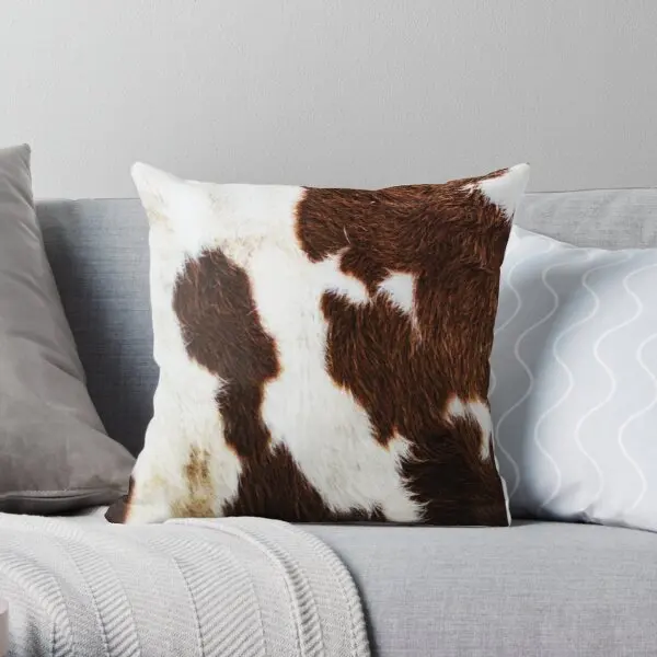 

Cowhide Soft Decorative Throw Pillow Cover for Home Pillows NOT Included