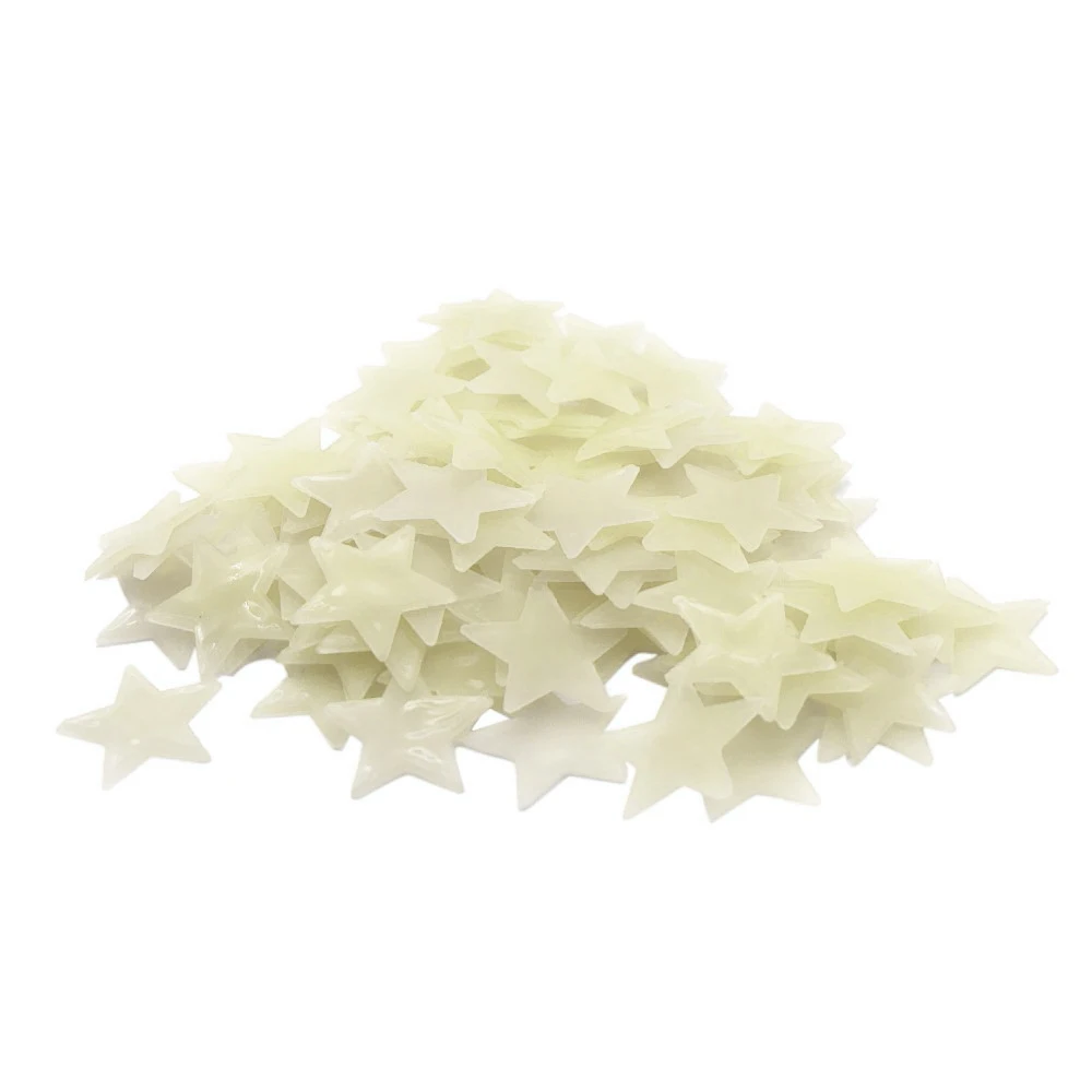 Звездная светящаяся наклейка для стены флуоресцентная s 100 в упаковке комнаты