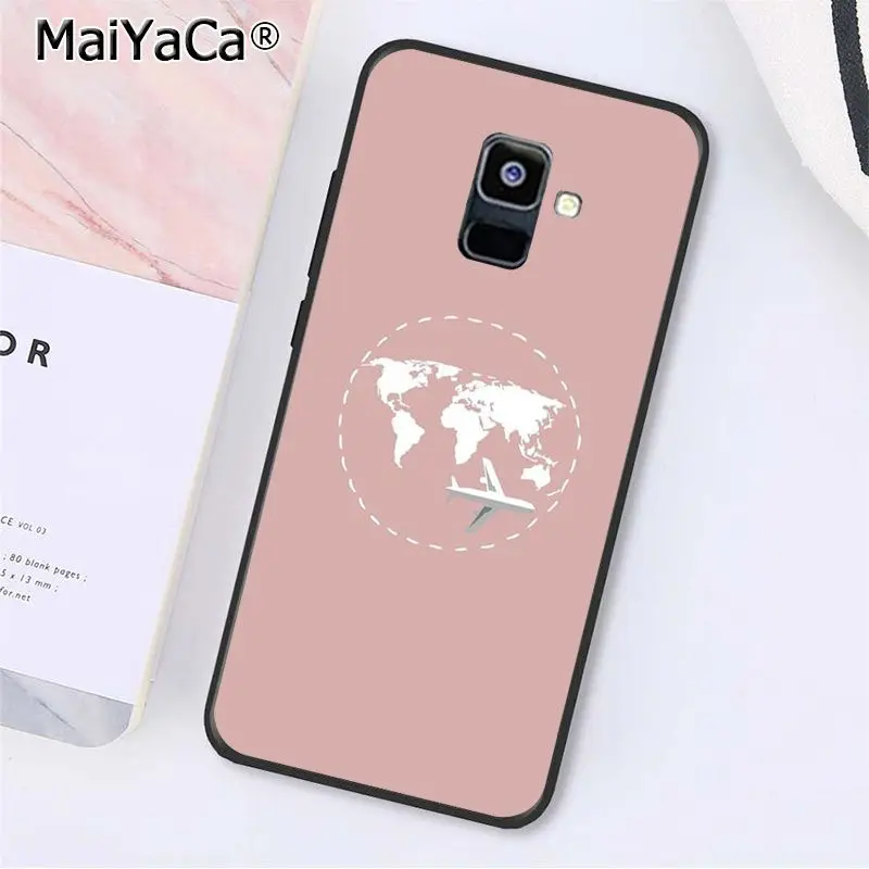 Чехол MaiYaCa с картой мира для Samsung Galaxy A51 A71 A80 A7 A8 A6 Plus A70 A9 2018 A50 A20 A30 A40 | Мобильные