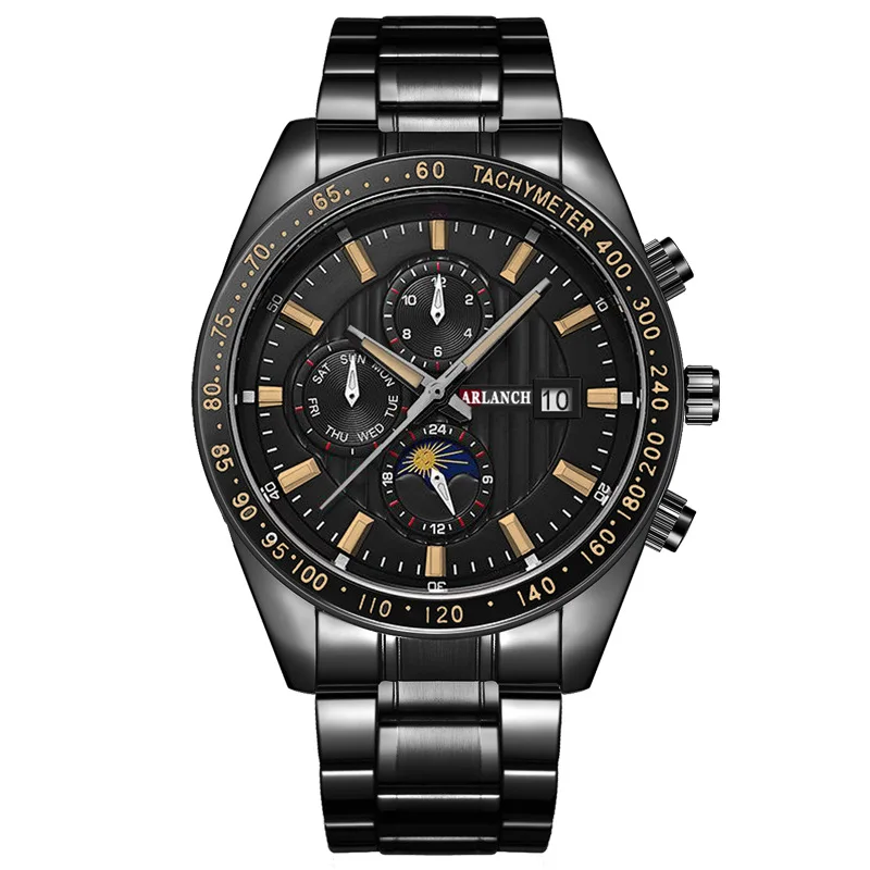 

VA VA VOOM 1000 Men's Stainless Steel Band Sports Casual Calendar Quartz Watch Simple Luxury Business Fashion Male Wristwatches