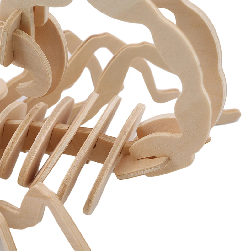 

Handmade Diy Simulation Scorpion Kids Toy Model 3D Three-dimensional Wooden Jigsaw Puzzle Toys for Children Wooden Puzzle Toy