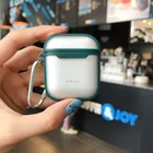 Чехол для Apple AirPods 1 2, прозрачный чехол для беспроводных Bluetooth наушников, чехол для AirPods 1 2, защитный чехол, роскошный модный чехол с кольцом