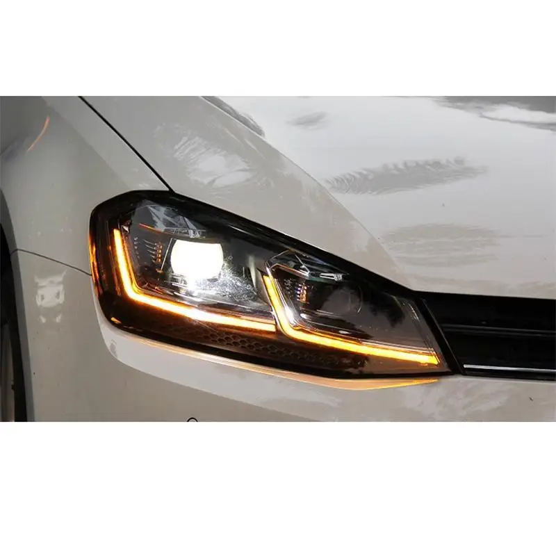 Drl Automovil Запчасти для укладки Neblineros Led Para Автомобильные фары Задние Автомобильные фары в сборе 14 15 16 17 для Volkswagen Golf 7