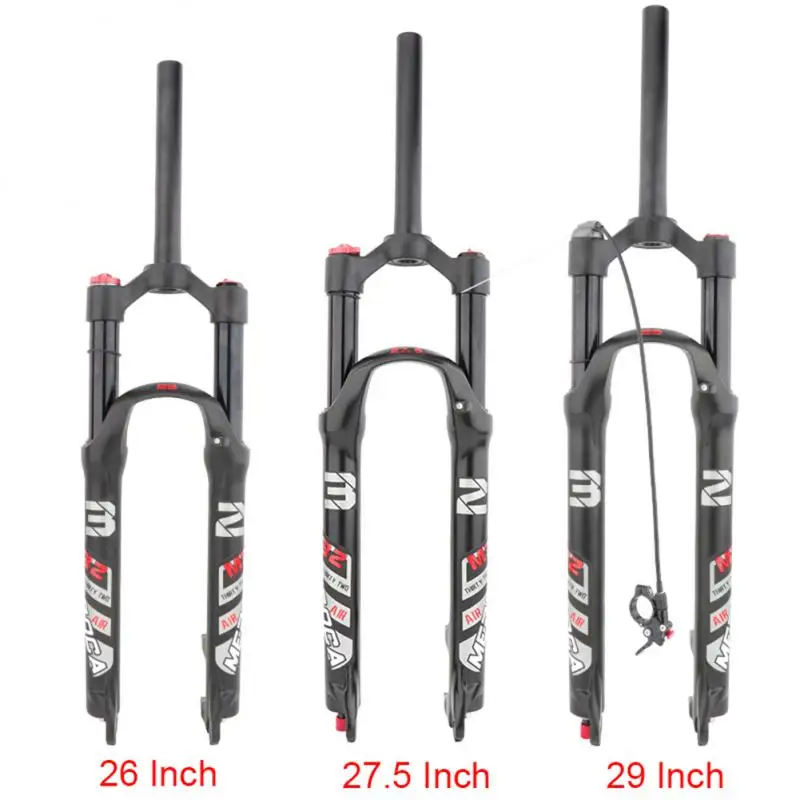 

Mountain Bike Front Fork 26 Inch 27.5 Inch 29 Inch Pneumatic Shock Absorber Front Fork Air Fork Disc Brake Quick Disassembly