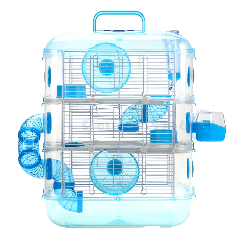 

Hamster Cage Full Set of Gold Bear Nest Super Villa Small Supplies Complete