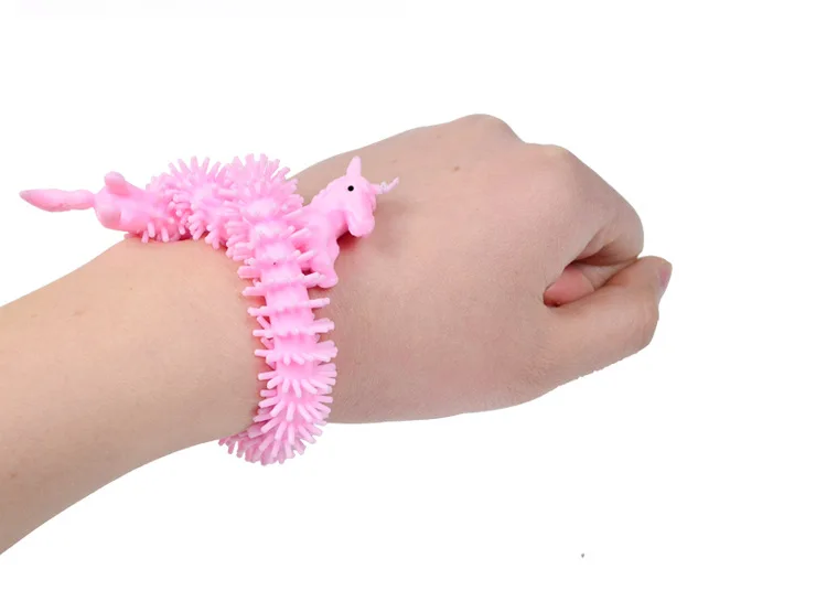 

Hot-selling unicorn Malala Le children's decompression venting noodles decompression tension rope stress relief toys