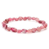 8x10mm fashion jewellery rubellite bracelet suitable for charming amulets for men and women