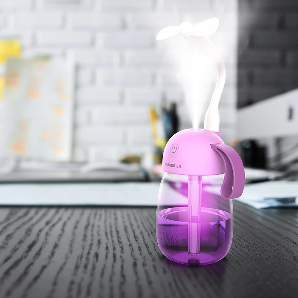 

Air Humidifier Ultrasonic Portable USB Diffusers Aroma Diffuser Mist Maker Colorful Cup Air Humidificador Purifier For Car Home