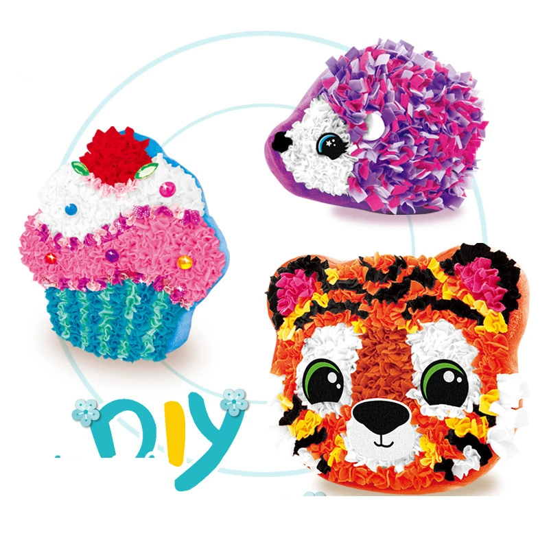 Детская подушка из материала сделай сам игрушки ручной работы животные тигр