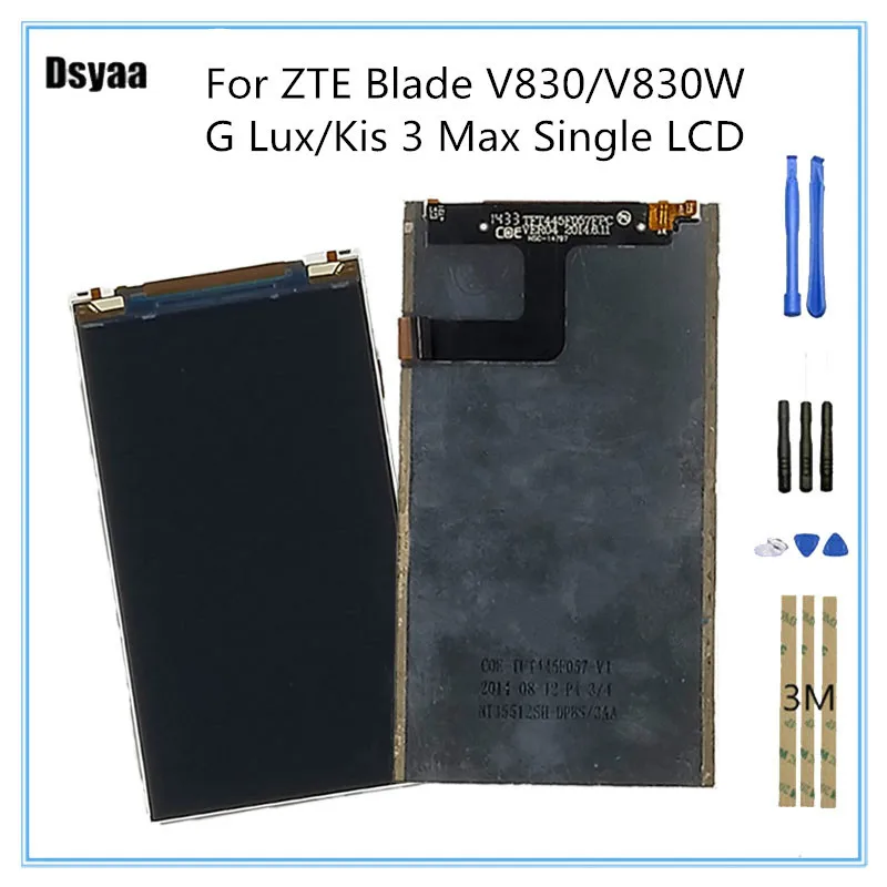 4 5 дюймовый один ЖК дисплей для zte Blade G Lux Kis 3 Max V830 V830W без передних стекол запасные