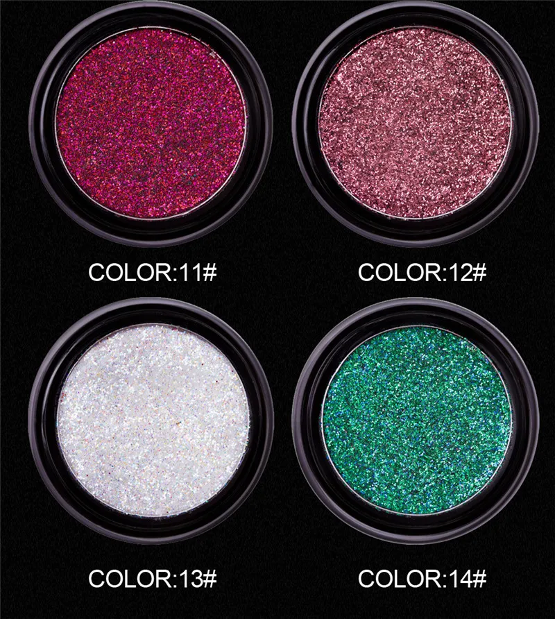 1 шт. металлические блестящие тени для век палитра макияжа водостойкие матовые