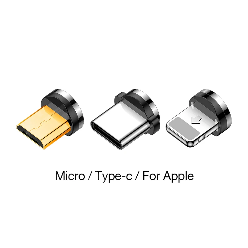 MOOJECAL светодиодный магнитный USB кабель для iPhone Xs Max 8 7 6 Plus usb type C кабель Micro USB кабель для samsung Xiaomi huawei USB C - Цвет: only for 3 plug