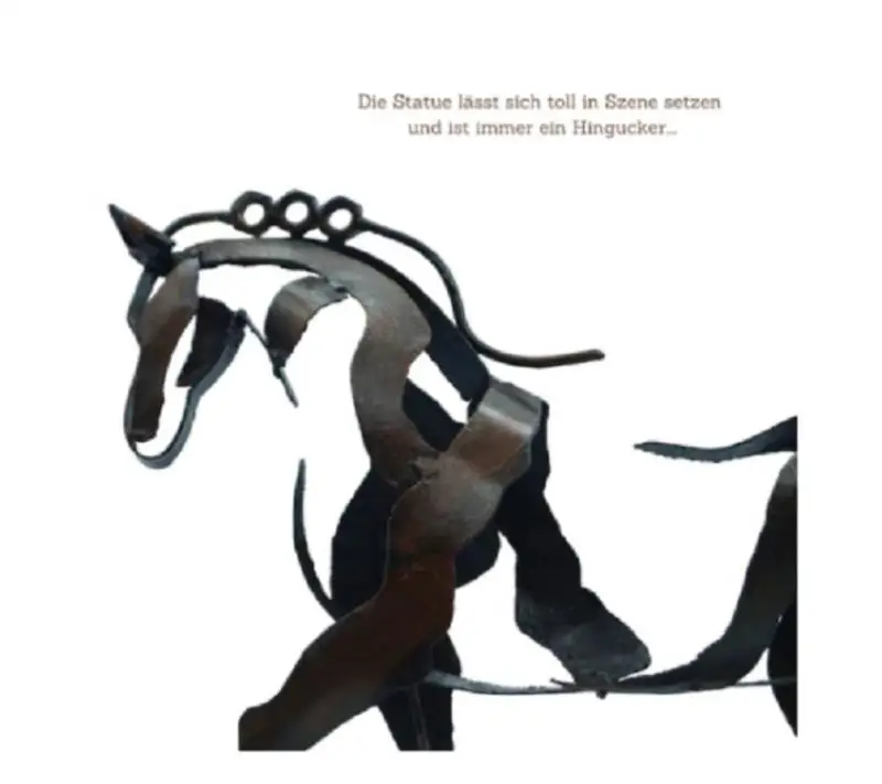 Новинка металлическая лошадь модель 100% ручная работа Современная искусственная