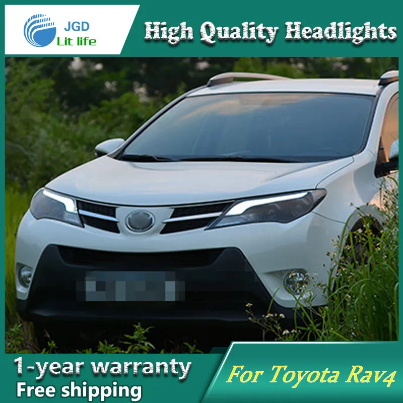 Автомобильный Стильный чехол для головки лампы Toyota rav4 головной светильник s 2014 2015