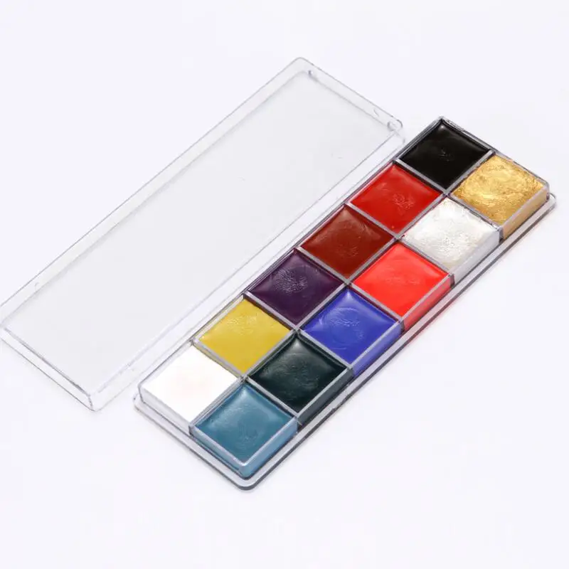 

2021 12-color face body art painting body painting drama clown Halloween makeup face Halloween party