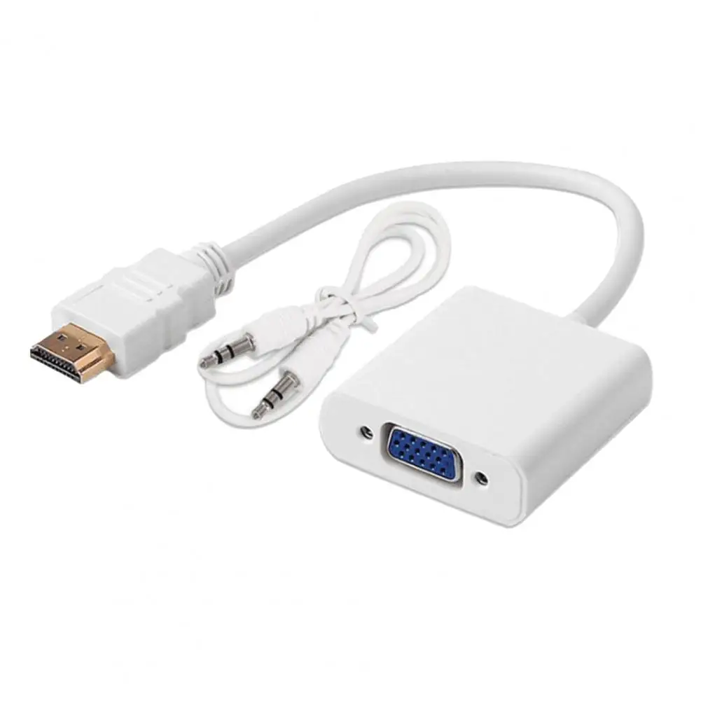 

HD 1080P HDMI-совместимый к VGA адаптер конвертер кабель для Xbox PS4 ПК ноутбука ТВ приставки к проектору дисплей HD TV