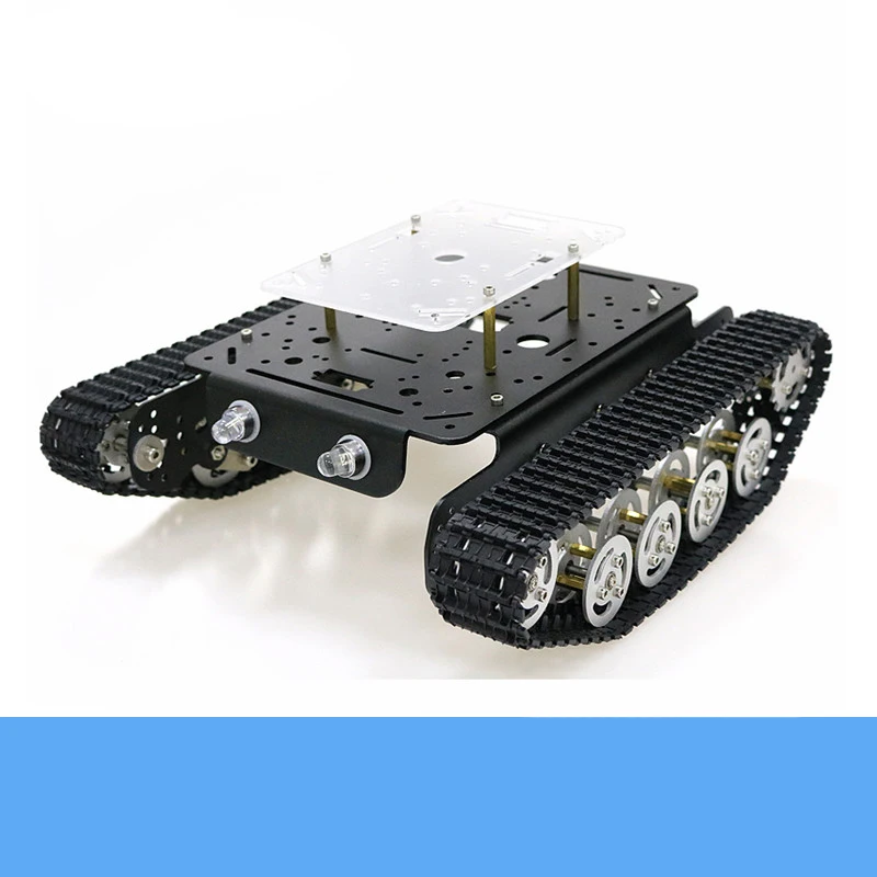 Металлический амортизирующий бак шасси TS100 умный гусеничный робот Платформа