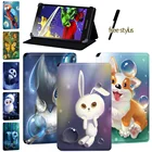 Чехол для планшета Lenovo Tab 2 A8Tab 2 A7-(1010F)A10-70Tab 4(8108 Plus10 Plus)Tab 3(7 Essential10,1)-Чехол с животными