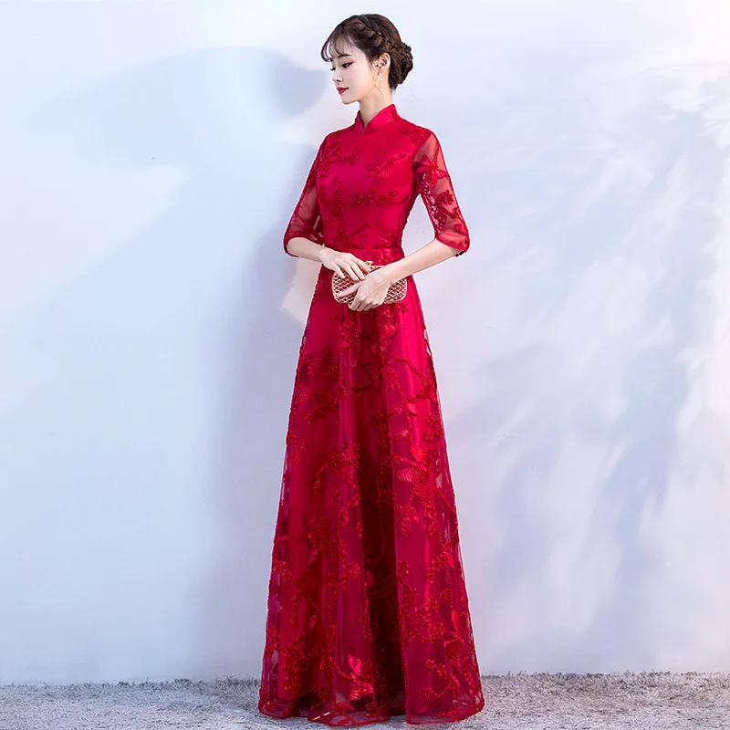 

Navy Blue Sequins Half Sleeve Evening Dresses High Neck Luxury Arabic Formal Evening Gowns Dress Vestido De Noite
