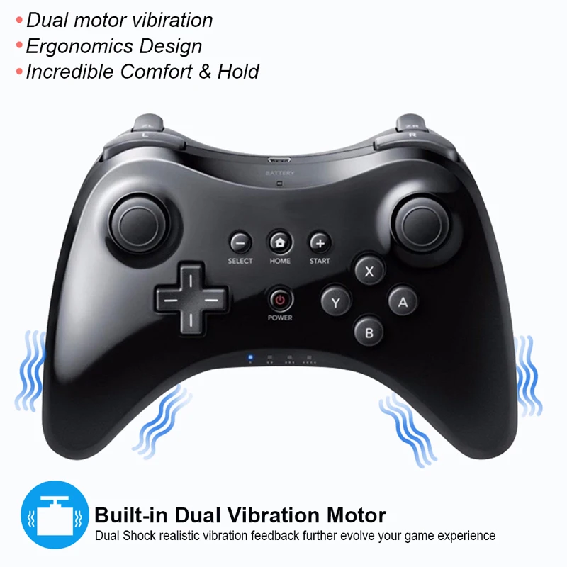 For Nintend Wii U Pro Controller USB Classic Dual Analog Bluetooth Wireless Remote Controle WiiU Gamepad | Электроника