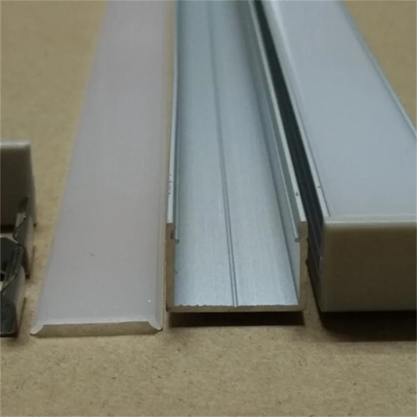 2m/pcs 62m/lot Free Shipping Aluminum LED Strip Bar Light Profile + Channel Slot+Frosted /Transparent Cover+End Caps - купить по