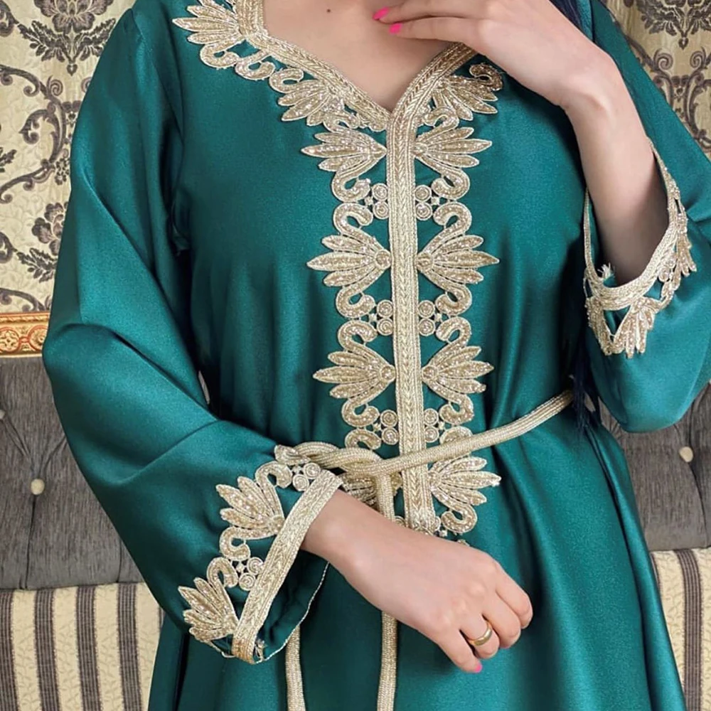 Мусульманское платье ислама европейская одежда платья Абайи для женщин халат