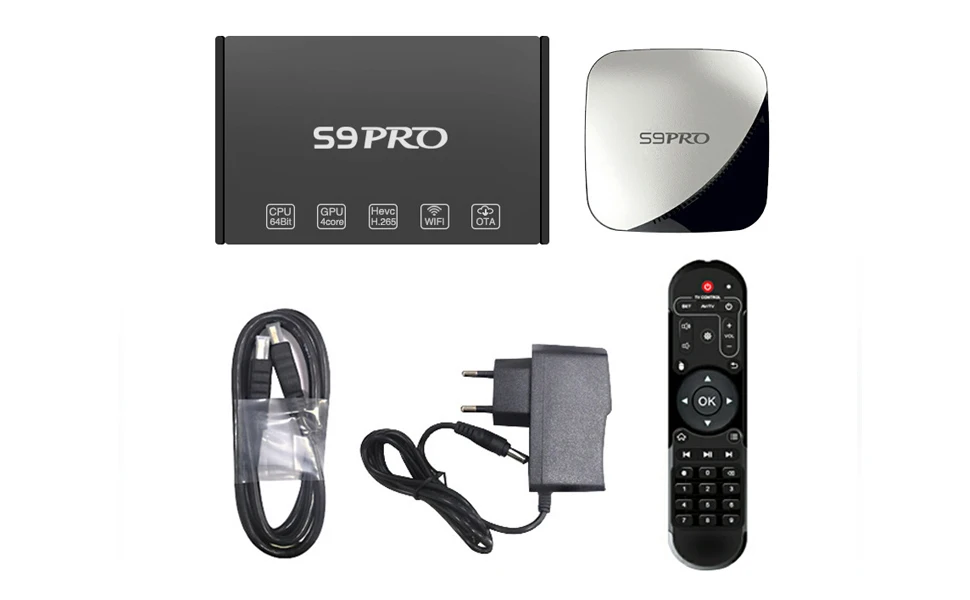 Android tv Box S9 Pro RK3318 4k H.265 HD двойной WiFi Интернет Умный Google голосовой помощник Android 9,0 телеприставка