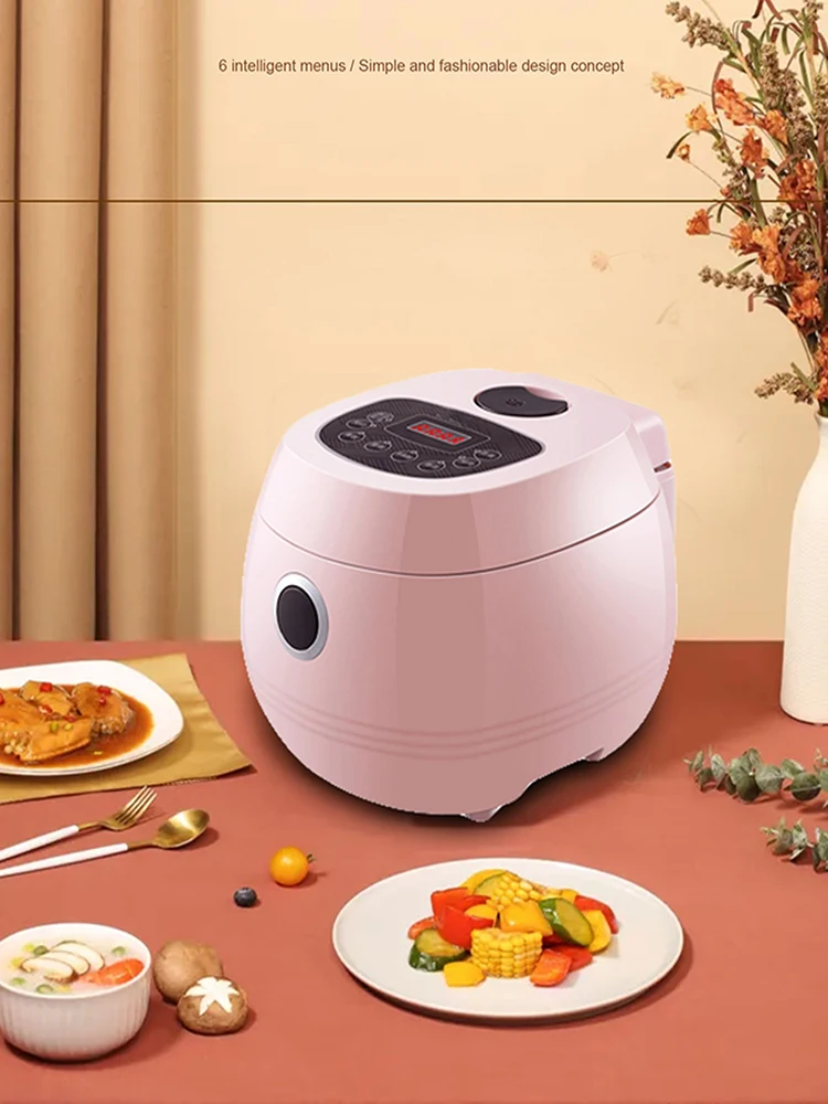 220v 1 2l cute mini rice cooker small 1 2 person rice cooker household single kitchen small household appliances rice cooker free global shipping