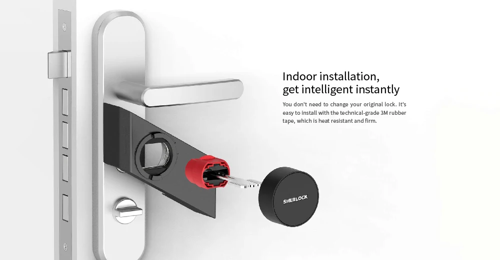 Xiaomi обновленная версия Sherlock Smart Stick Lock S Защита Безопасности Bluetooth беспроводной замок приложение умный пульт дистанционного управления