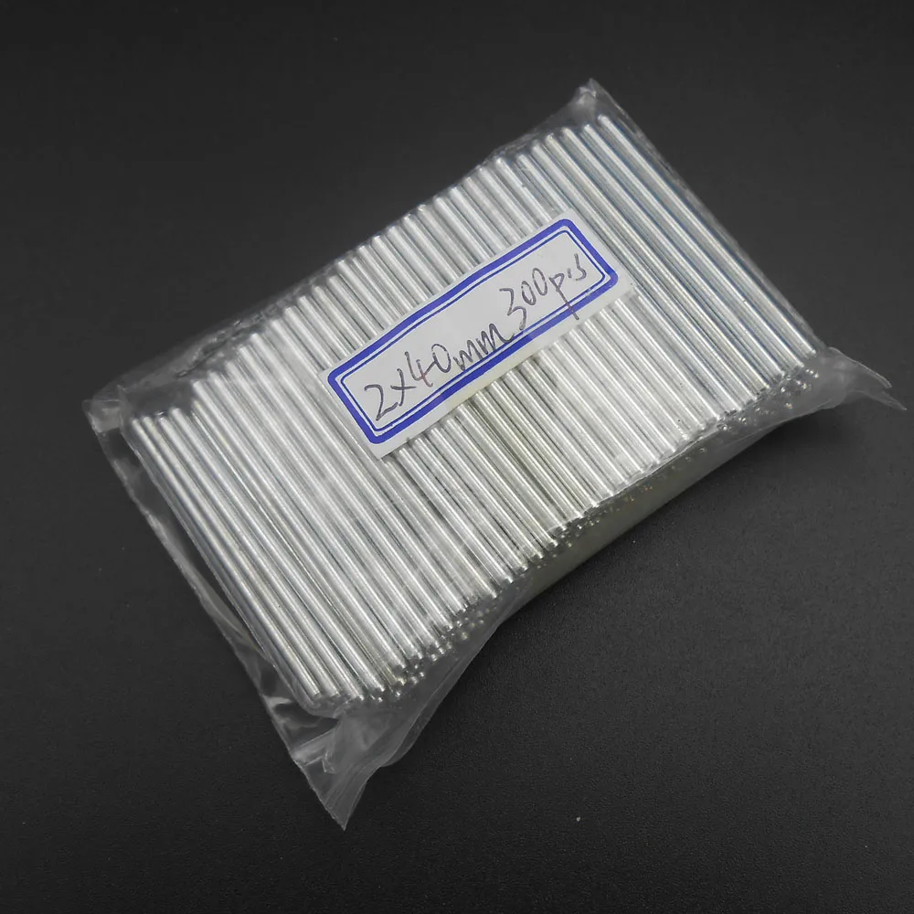 300 шт. 2 мм X 40 мм M2 Железный Вал игрушечный автомобиль мост-редуктор для DIY аксессуары мотор оцинкованный 2X40 мм M2X40 300 шт./лот * FD602X300