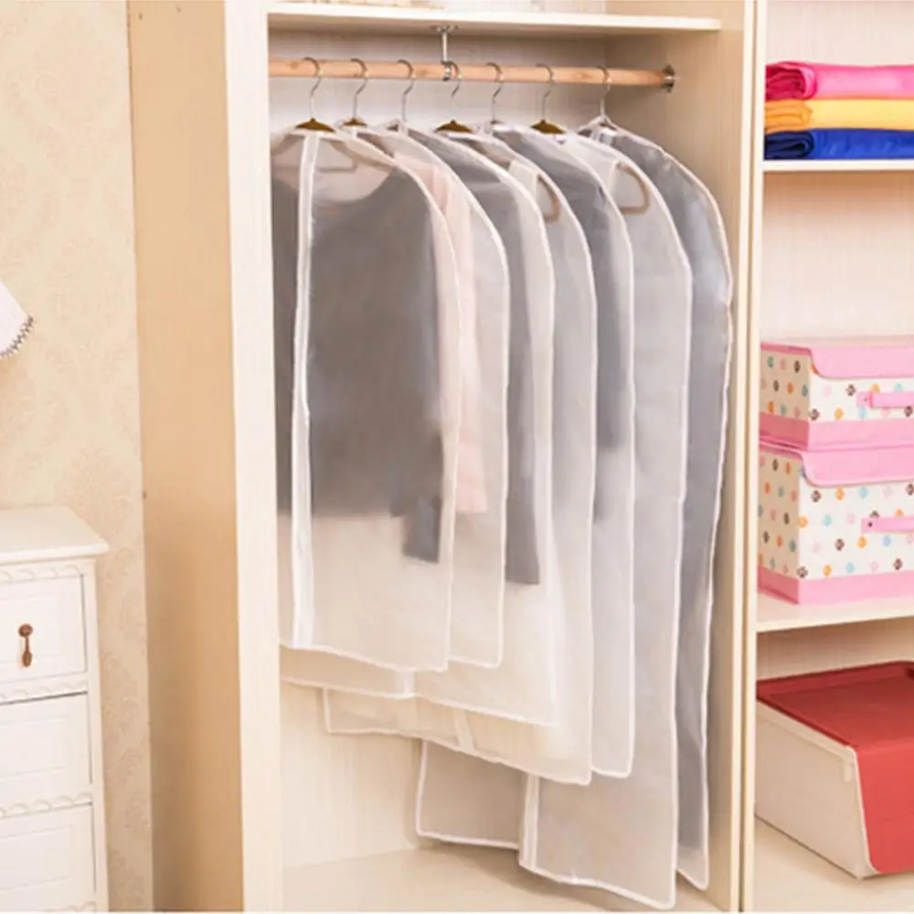 

6 PACK Clothes Suit Coat Dust Cover Bag with Zipper Clothes Protector Storage Bag Wardrobe Closet Organizer clothes storage bags