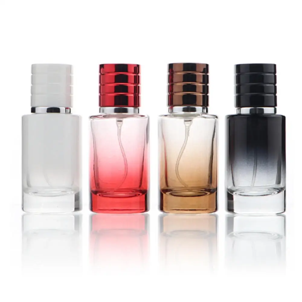 

30ml Thick Glass Refillable Perfume Bottle Color Metal Sprayer Pump Bottle Empty Container Perfume Bottles Make Up Tools