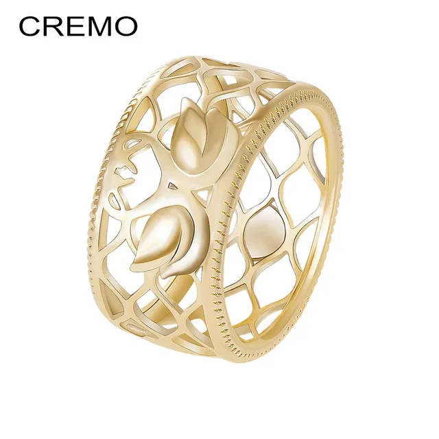 Cremo кольцо Жираф для женщин Сменные Cuir полые кожаные кольца элегантные Bijoux Femme жоржет кольца Argent Cocktail Bague - Цвет основного камня: Brown