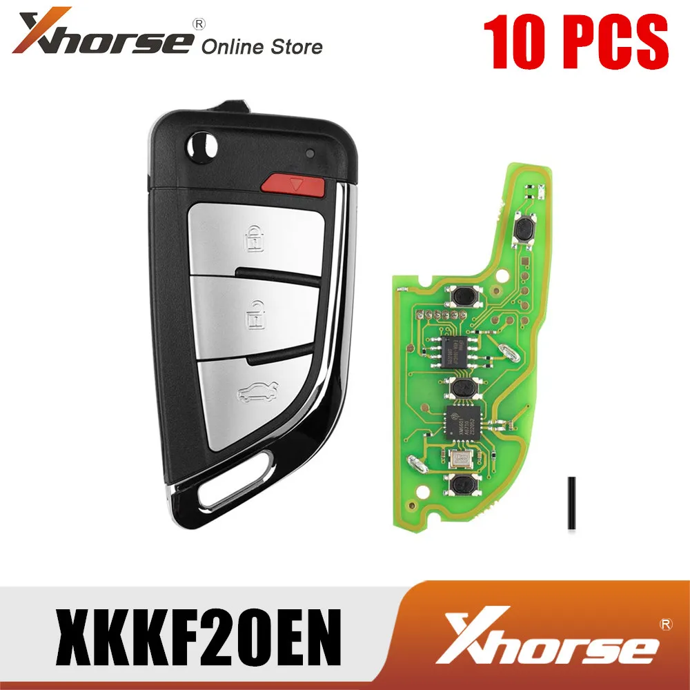 

Пульт дистанционного управления Xhorse XKKF20EN с 3 кнопками, 10 шт./лот