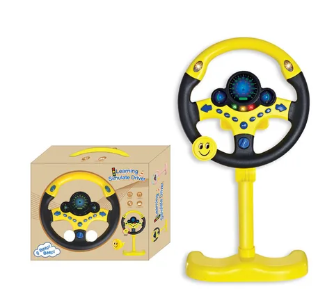 Электронная модель руля светильник том и звуком, головоломка для раннего развития, со-пилот, спортивный автомобиль, игрушка с рулевым колесом, подарок для мальчика
