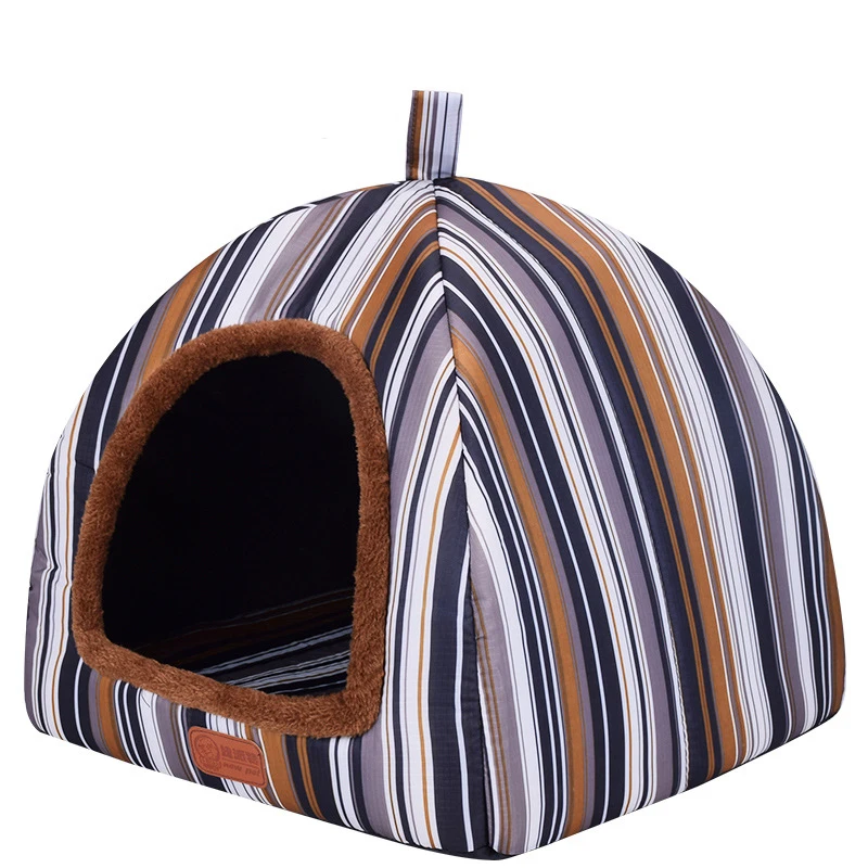 

Лежанка для собак, удобная мягкая Лежанка для щенков и кошек, зимняя теплая спальная кровать для кошек, высококачественные домики для кошек