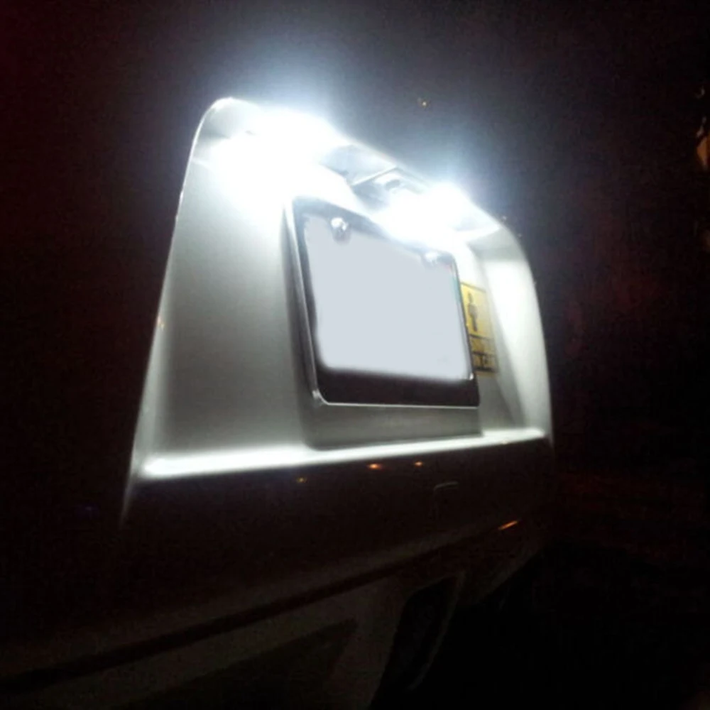 50 шт. белая клиновидная Светодиодная лампа T10 5-SMD 5050 W5W 2825 158 192 168 добавьте стиля и